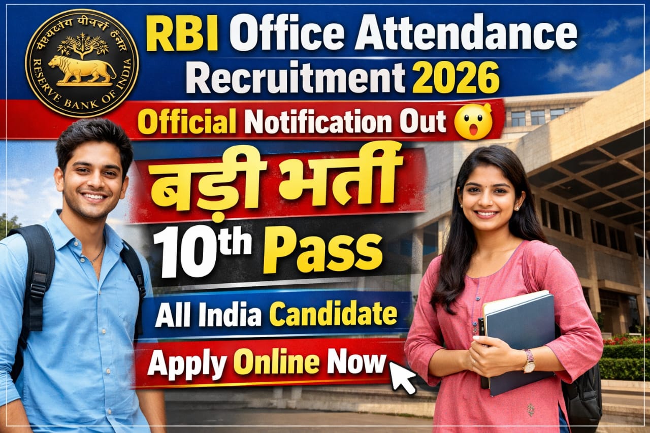 RBI Bank Office Attendant Recruitment 2026 Start