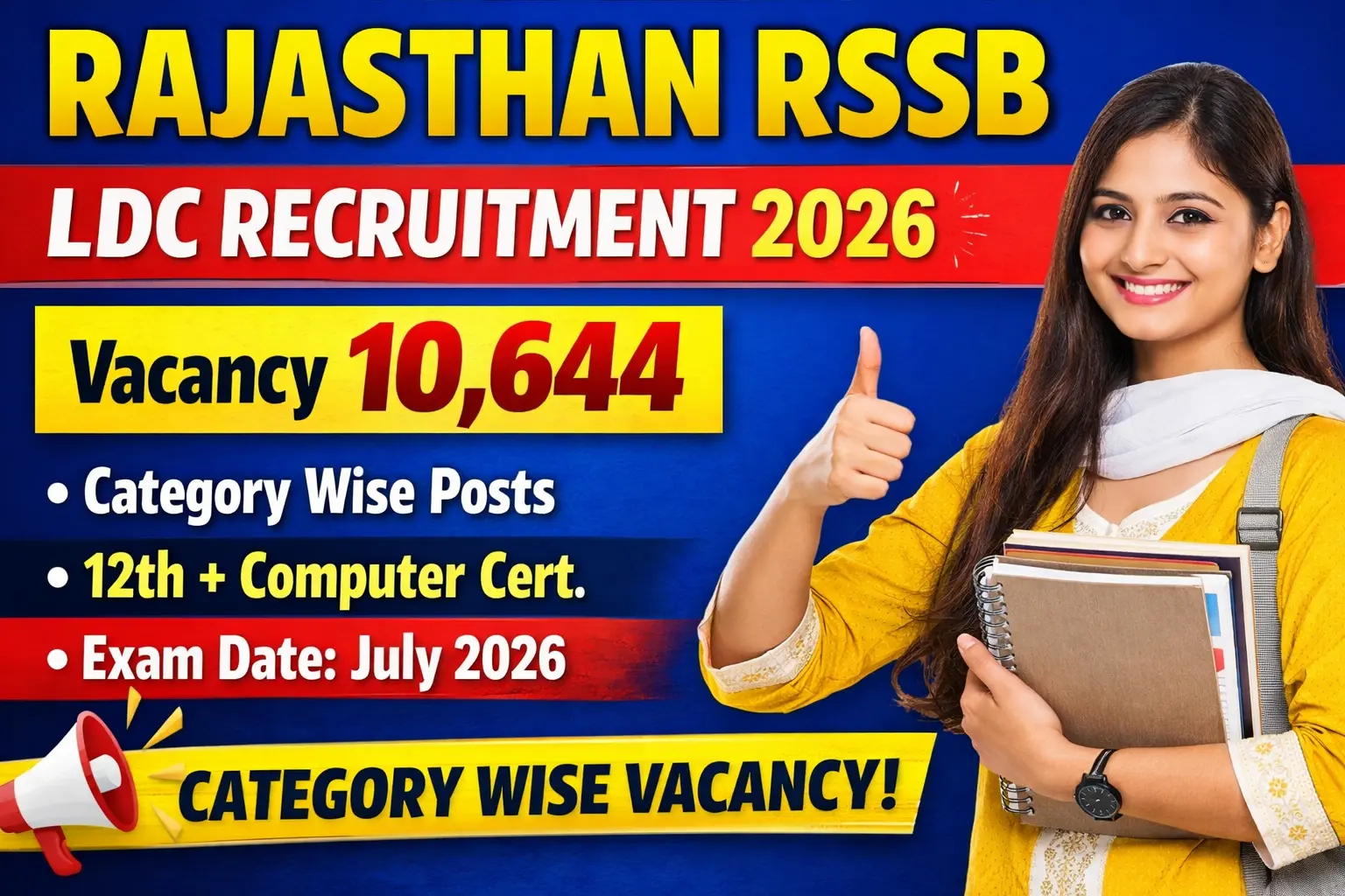 Rajasthan RSSB LDC (Clerk Grade-II Junior Assistant) Vacancy 2026